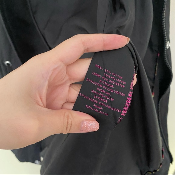 BETSEY JOHNSON Black Funnel Neck Anorak Jacket - Picture 10 of 12